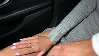 Passionate Russian Couple Performs Blowjob In Mercedes Benz Car Publicly In The Woods