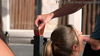 Bi Babes Jennifer Mendez Rebecca Volpetti Dp Slammed Gym Hunks