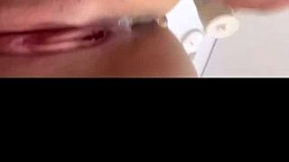 Is this blonde bombshell craving doggystyle creampie action?