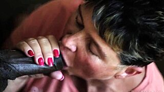 dripdrop granny loves sucking on black dick