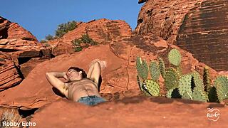 I was doing outdoor anal masturbation and it felt so good...