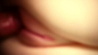 Watch her pussy get covered in my cum