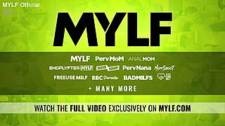 The stepmom and her stepson share a huge orgasm in this mylf mmf threesome adventure with big cocks