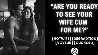 Desperate Wife Gets Fucked in Front of Husband