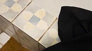 my friend's mom finds me in her bathroom