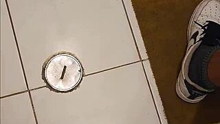 my friend's mom finds me in her bathroom