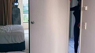 Pretty Asian ladyboy strips jeans, flaunts big boobs
