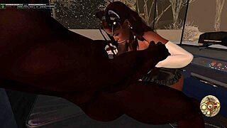 Second Life Black Man Fucks Asian Woman On Couch