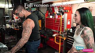 fresh and innocent teen babe gets fucked hard by her mechanic