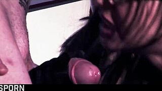 Sensual sex in fmm threesome fucking a elegant brunette milf