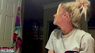 petite mature blonde sassy rubs nipples and deep fingers her shaved twat