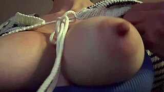 big tits bounce in close up session with hard nipples