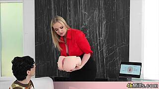 Busty Milf Pornstar Rachael Cavalli Gives Practical Sex Education With Blowjob And Fucking