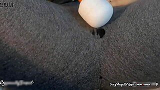 Can you cum three times in this jerk off challenge with the sexy angel stripper?