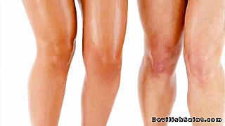 Lube-Slathered Ladies Skylar Snow And Violet Starr Share Slippery Bodies