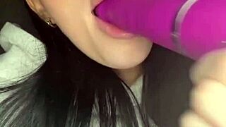 teen american exchange student masturbating solo