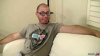 I seduced the big-dicked boy in fishnets for sloppy casting fuck