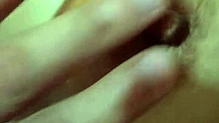 Explore her deep navel during massage