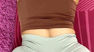 Pov accidentally fucked my step sis who asked for help with stretching, redhead in leggings moaning loudly