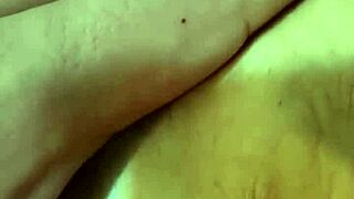 Explore her deep navel during massage