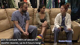 I nervously underwent my first gyno exam with dr tampa as angel santana