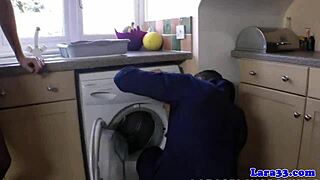 does the classy milf want the plumber to pound her?