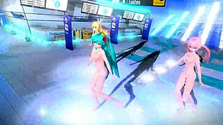Hatsune Miku Rin & Luka Tricolore Airline Project Diva Nude Mod Full Nude