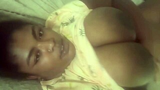 Pregnant babe with huge tits takes big black cock