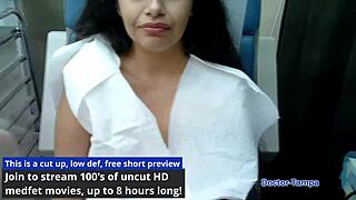 I nervously underwent my first gyno exam with dr tampa as angel santana