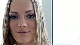 cute legal age teen becomes wicked sucking cock in pov