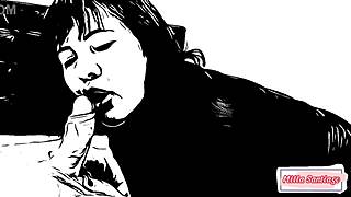 cartoon boss always wins, no matter what she does! 😜