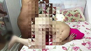 Black guy eats tight pussy deliciously