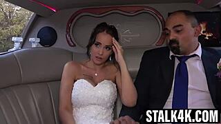 Beautiful bride Jennifer Mendez, ready for that big cock while groom watches?