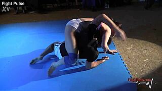 real mixed wrestling match with fight pulse action