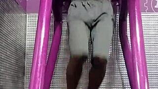 I am using the machine in the gym for my workout.