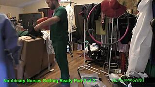 Nonbinary Doctors Humiliate Doctor Tampa With Latex Gloves Handjob In Hospital POV