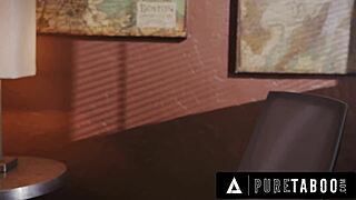 Pure Taboo's Furious Milf Serene Siren Catches Stepson Fucking Stepsister Scarlet Skies On Security Cam