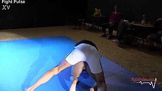 real mixed wrestling match with fight pulse action