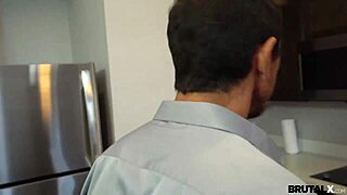 Lexi Lore bent over by horny stepdad for doggystyle blowjob and cumshot riding