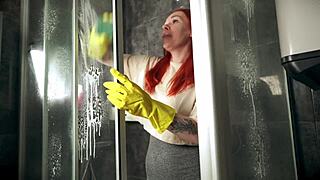 why did cleaning the shower turn into bending you over for hardcore fucking