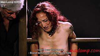 natural tits caned and redhead milf screams in pain