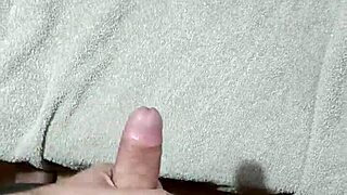 Skinny Girl Moans During Cumshot