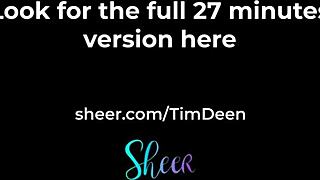 Curly girl with big tits moans sweetly in all positions.