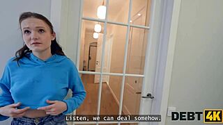 debt4k russian college slut shows natural body and takes first anal