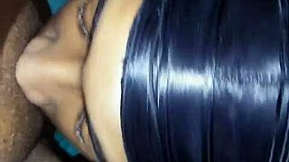 Big beautiful woman receiving oral pleasure from inexperienced partner in detailed session