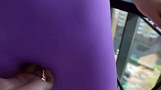 My stepsister seduced me by stretching in tight leggings, leading to hot sex 😍