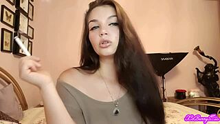 Xo Bunny Brunette Latina With Blue Eyes Smoking Blowing Smokein Your Face