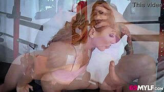 sensation of burning muscles and sweat milf sophia locke deepthroats in gym workout