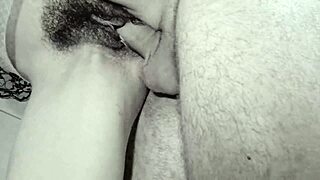 He cums deep inside me during intense fucking.