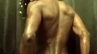 bbc stroking with loads of oil